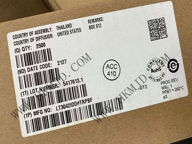 【出售】LT3042IDD (ADI) 20V、200mA、超低噪聲、超高 PSRR RF 線性穩(wěn)壓器