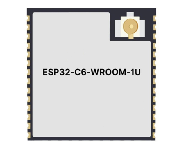 功能強(qiáng)大的ESP32-C6-WROOM-1U-N8 通用型Wi-Fi、IEEE 802.15.4和藍(lán)牙LE模塊
