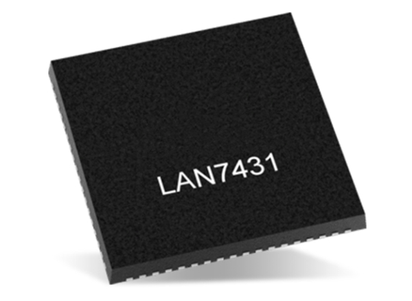 可提供4個(gè)LED，LAN7431-V/YXX PCIe 3.1轉(zhuǎn)10/100/1000Mbps以太網(wǎng)橋接器