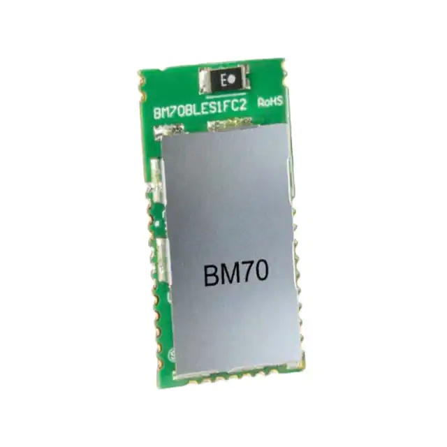 分銷藍牙低功耗模塊（BM70BLES1FC2-0002AA）藍牙 4.2 BLE 屏蔽式，天線