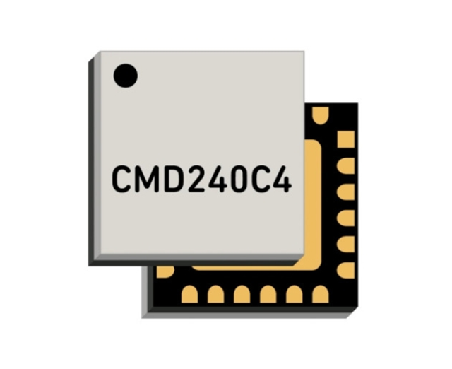 CMD240C4是一款射頻放大器，DC至22GHz，24QFN