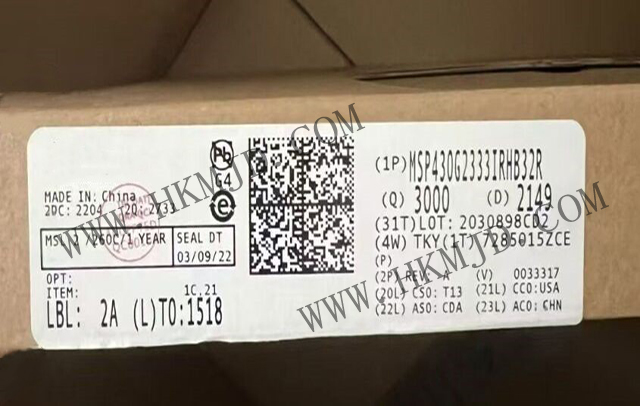 明佳達(dá)電子——【出售】MSP430G2333IRHB32R (TI) 16MHz，16位混合信號(hào)微控制器