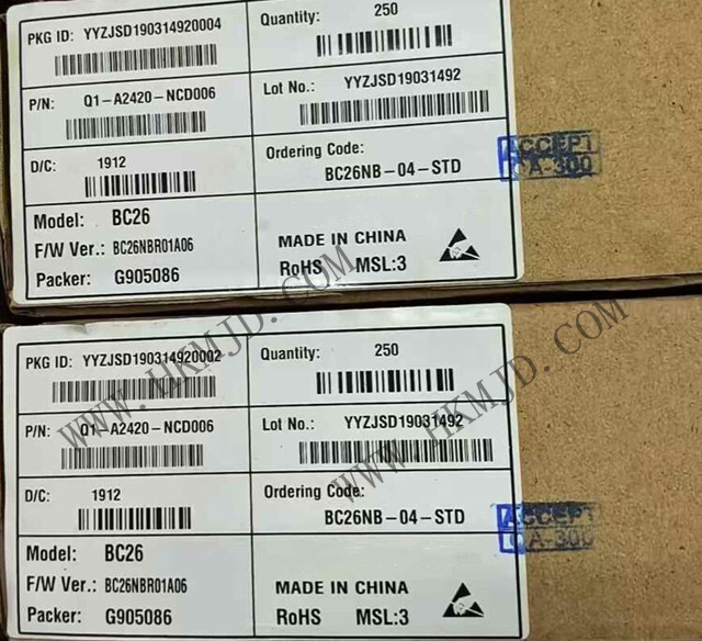 【原裝正品】移遠(yuǎn)通信BC26NB-04-STD NB-IoT模塊，明佳達(dá)電子現(xiàn)貨供應(yīng)