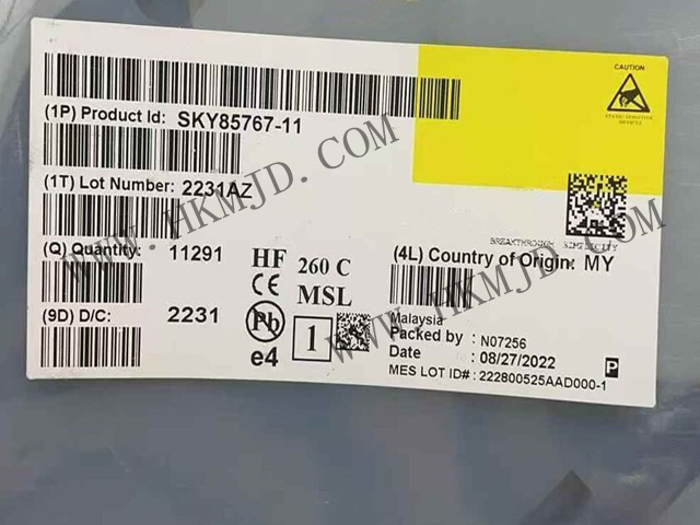 現(xiàn)貨供應(yīng)【SKY85767-11】高性能WiFi 6前端模塊（FEM），34.5dB高增益