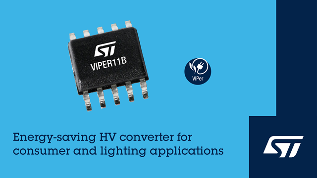 意法半導體的 VIPer11B電源轉(zhuǎn)換器集成豐富的功能，有助于簡化電路設(shè)計