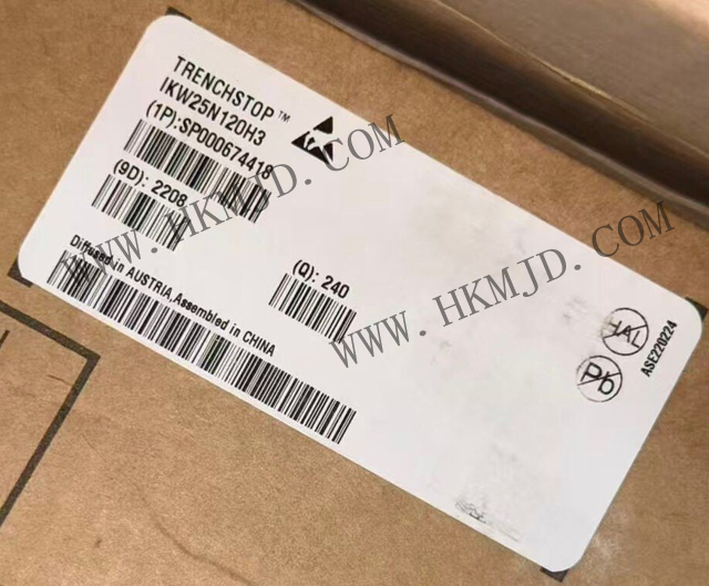 英飛凌 IKW25N120H3 高速 1200V 25A IGBT 晶體管，帶反并聯(lián)二極管