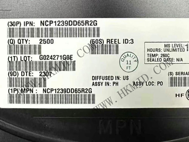 ON NCP1239DD65R2G 65kHz 電流模式控制器，適用于帶高壓啟動的反激式轉(zhuǎn)換器