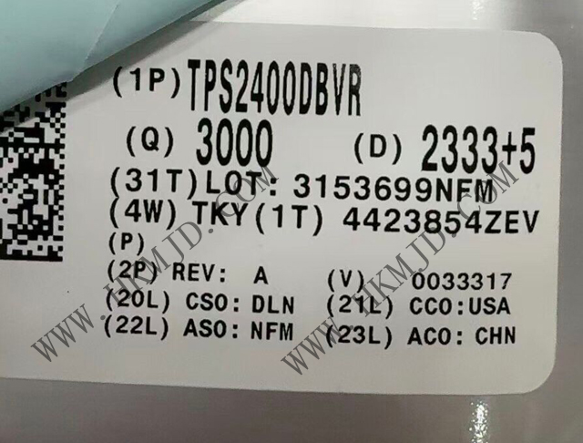 供應(yīng) TI TPS2400DBVR 5.5V過壓保護(hù)控制器，具備100V輸入瞬態(tài)保護(hù)功能